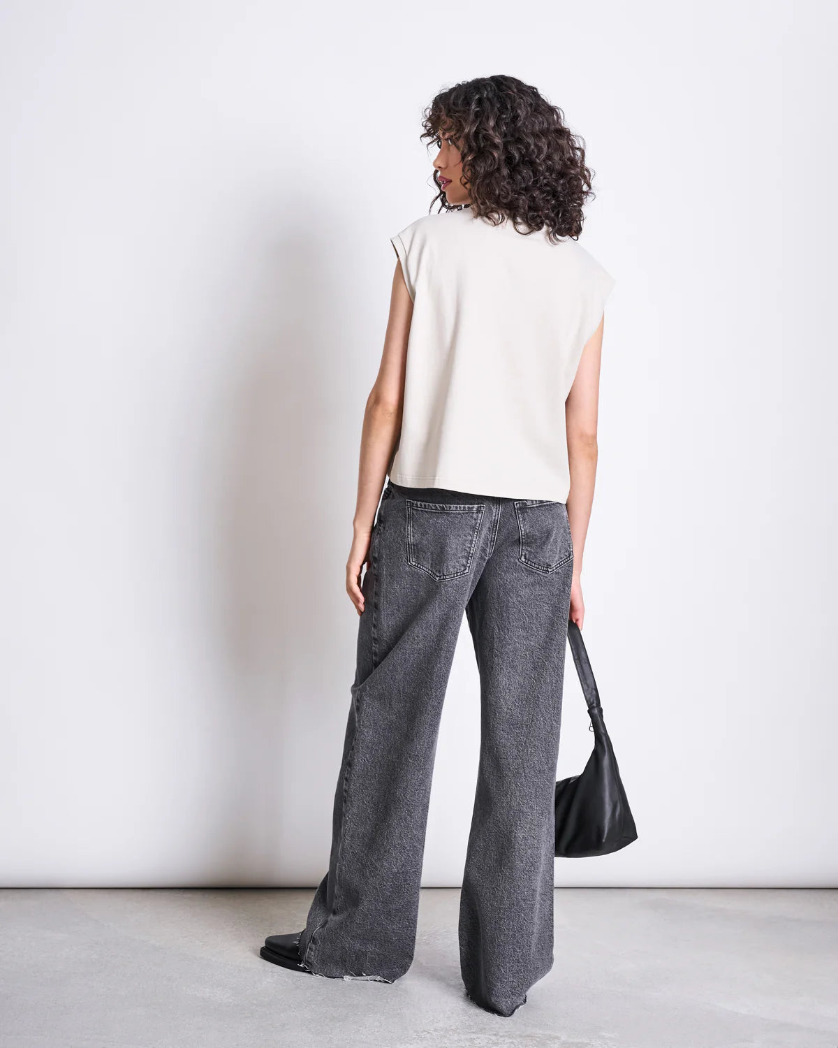 WIDE LEG JEANS SUNNY | LIGHT GREY