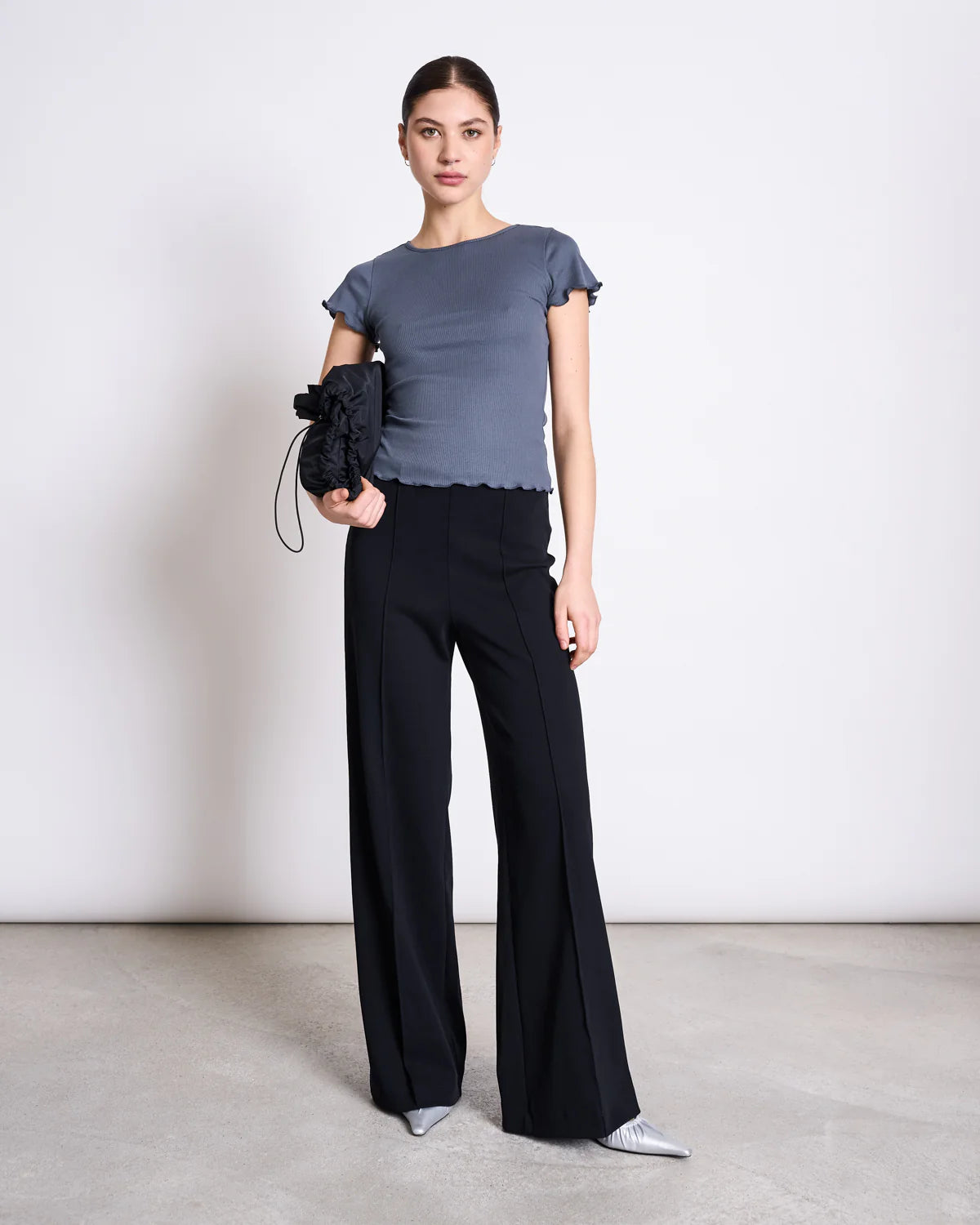 WIDE PANTS LAREDO | BLACK GOTS