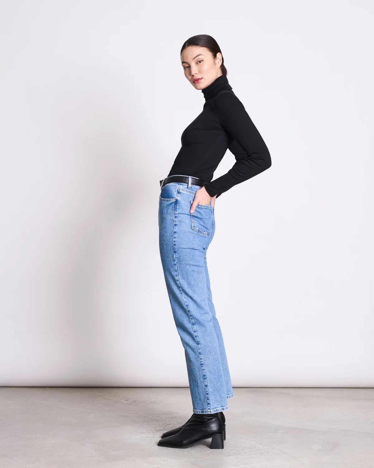 MINIRIB TURTLENECK CHUVA | BLACK GOTS