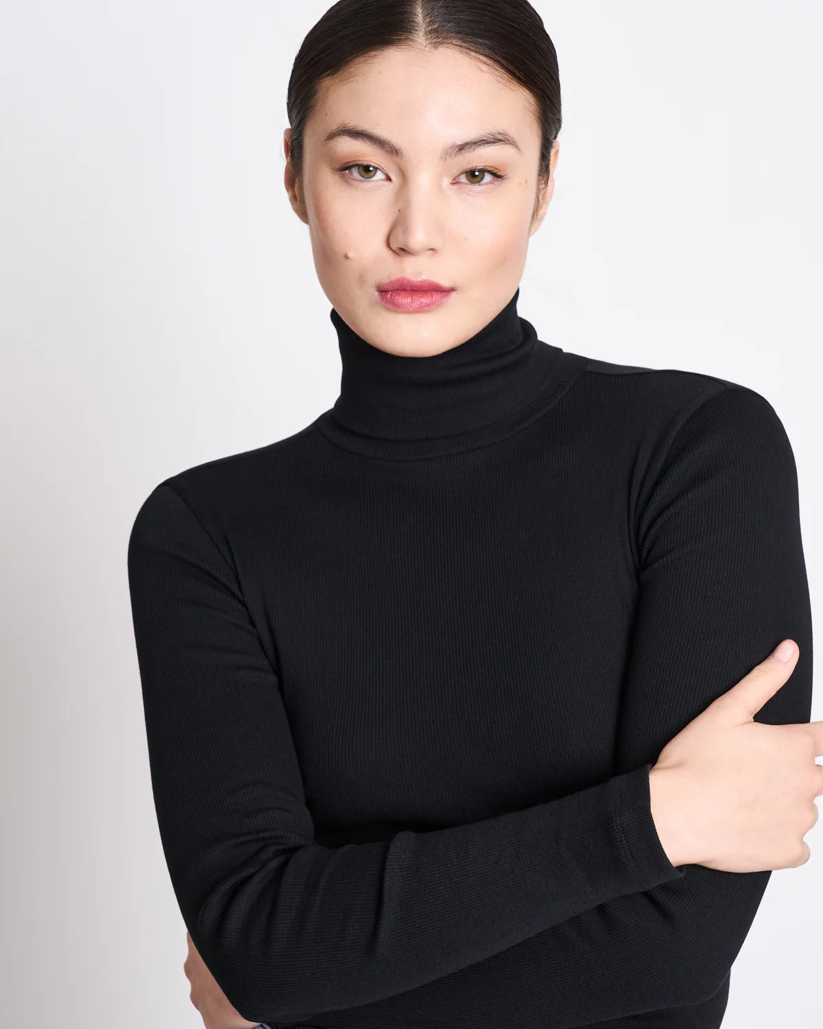 MINIRIB TURTLENECK CHUVA | BLACK GOTS