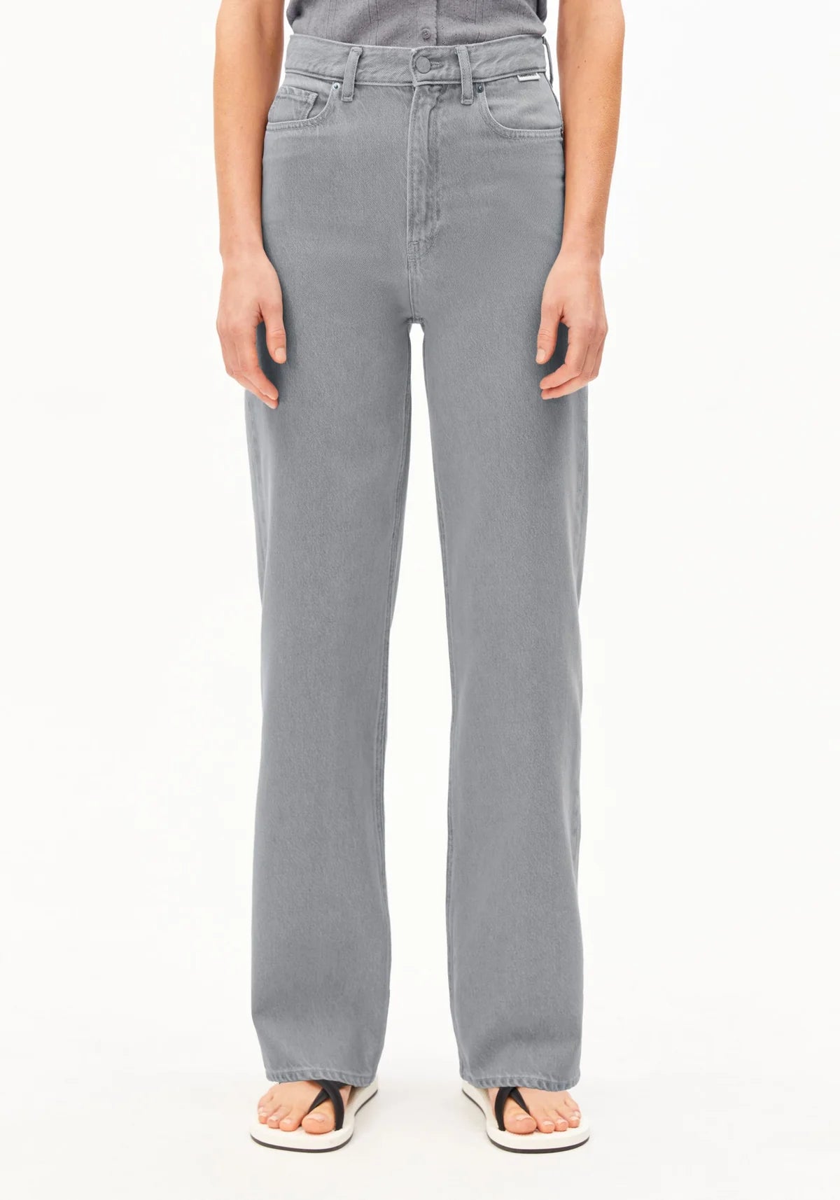 ENIJAA HIGH WAIST WIDE JEANS | LOA