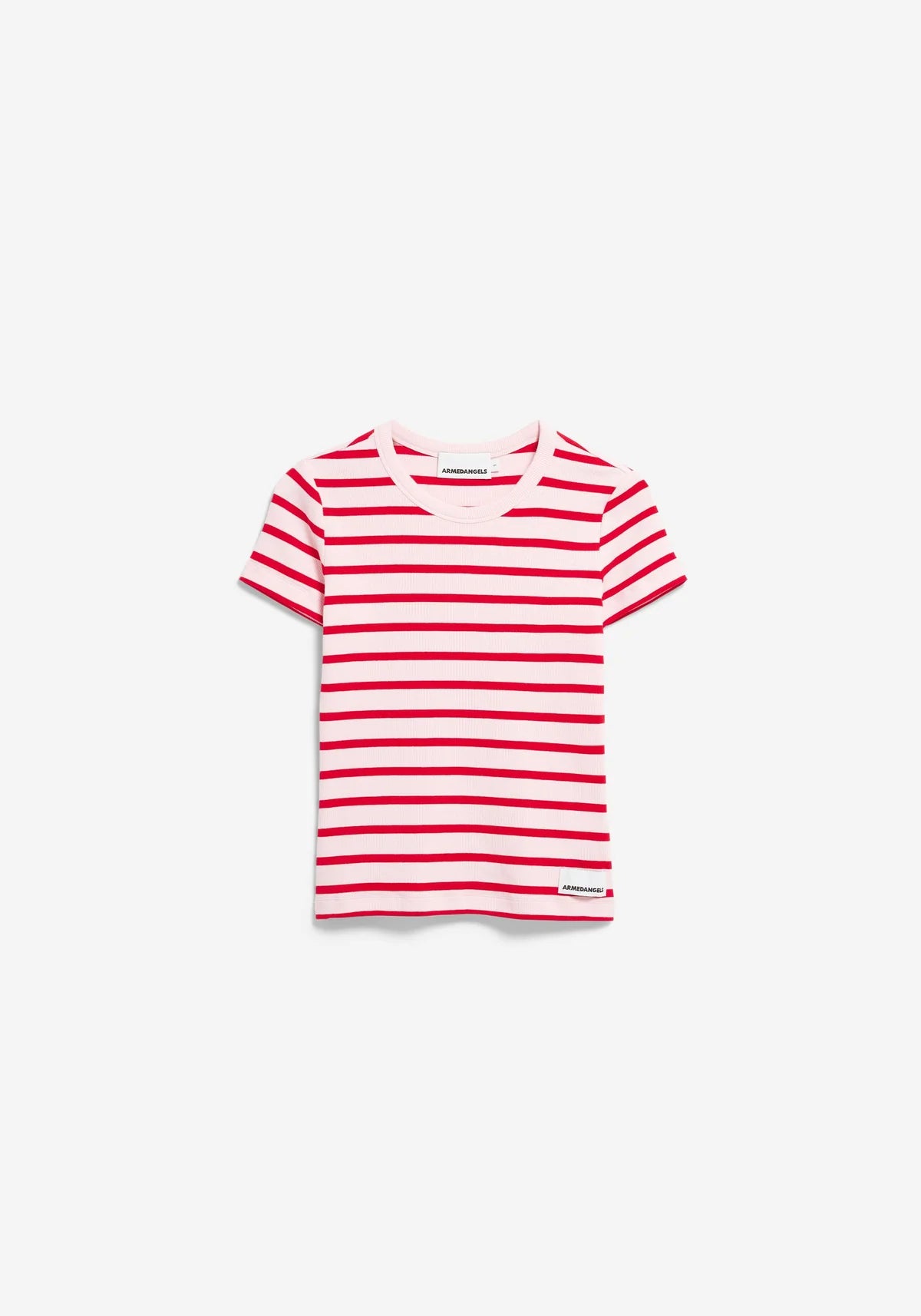 KARDAA GESTREIFTES RIPP-T-SHIRT | PINK MIST-MARS RED