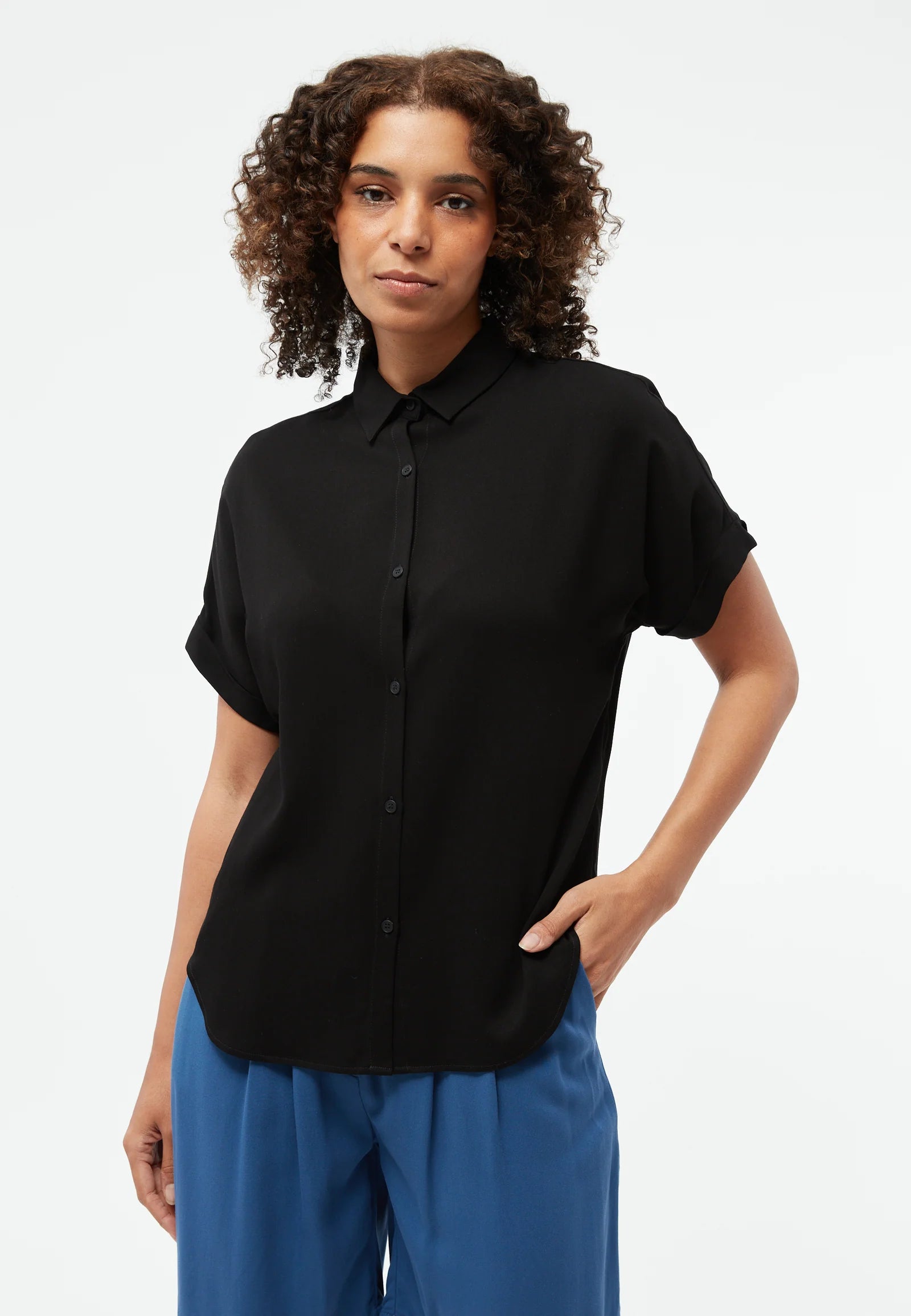 KURZARMBLUSE GBSARAH | BLACK