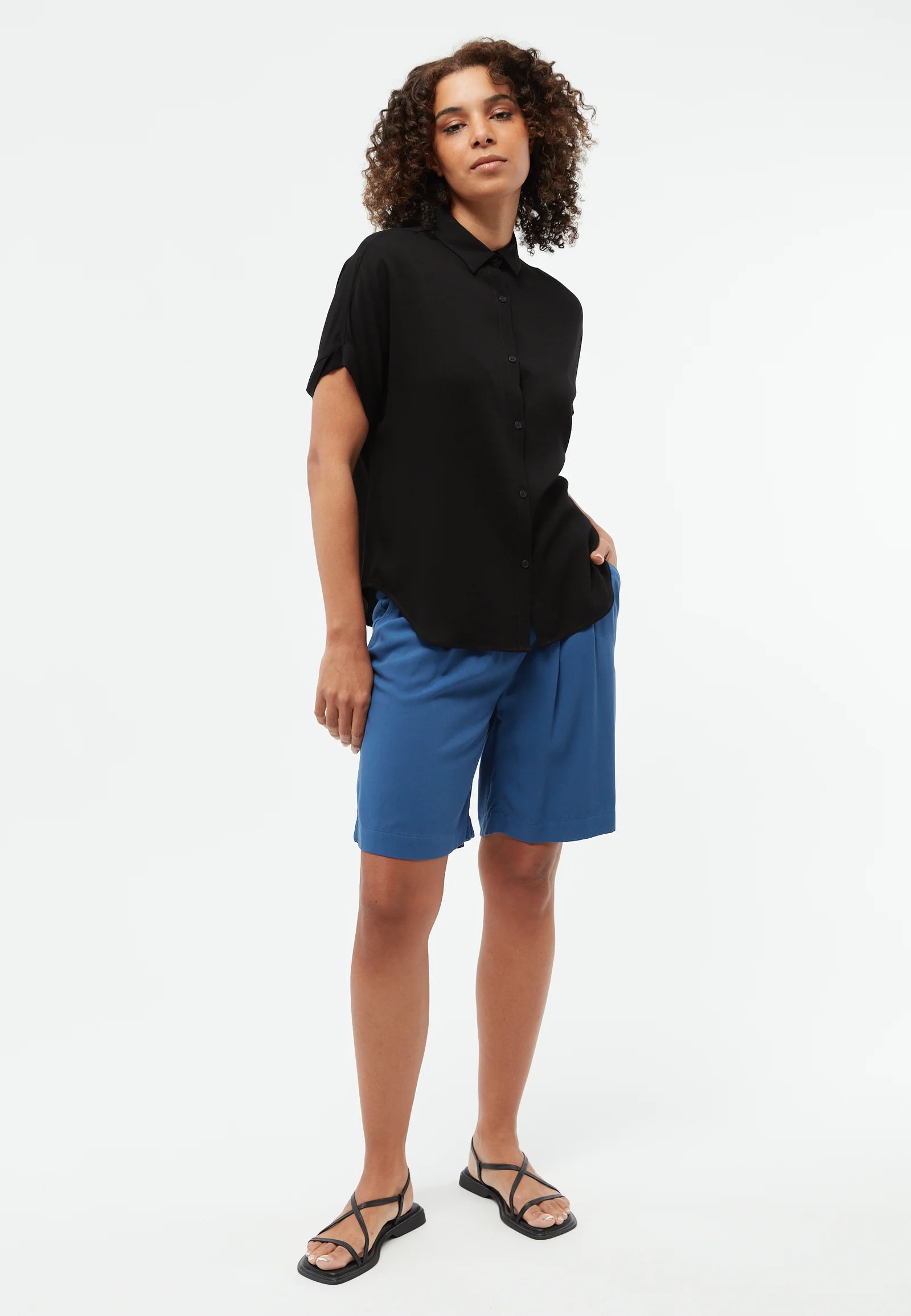 KURZARMBLUSE GBSARAH | BLACK