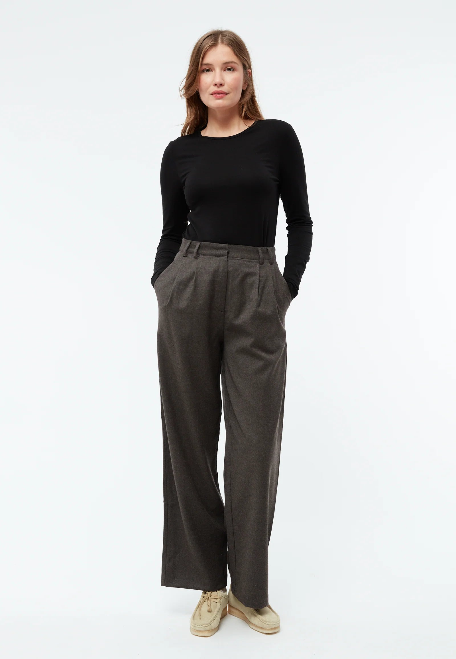HOSE GBLIZ AUS WOLLE | GREY