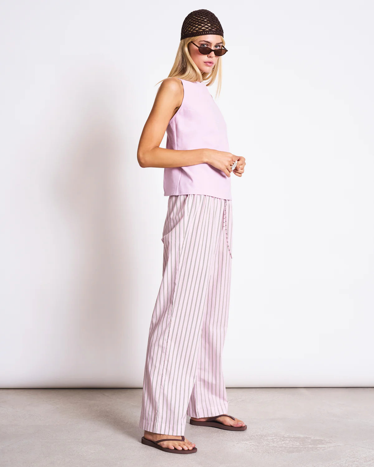 BACKLESS TOP CICONIA | LIGHT ORCHID