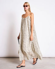 SPAGHETTI MAXI DRESS TOVA | DALMATIAN DOTS