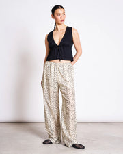 WIDE COTTON PANTS ORIGAN | DALMATIAN DOTS