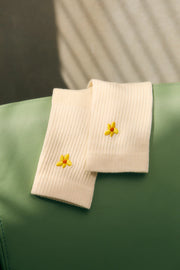 YELLOW FLOWER SOCKS