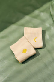 YELLOW SOL & LUNA SOCKS