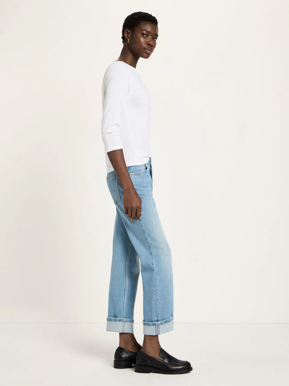 JEANS MIT AUFSCHLAG (GOTS) | LIGHT BLUE DENIM