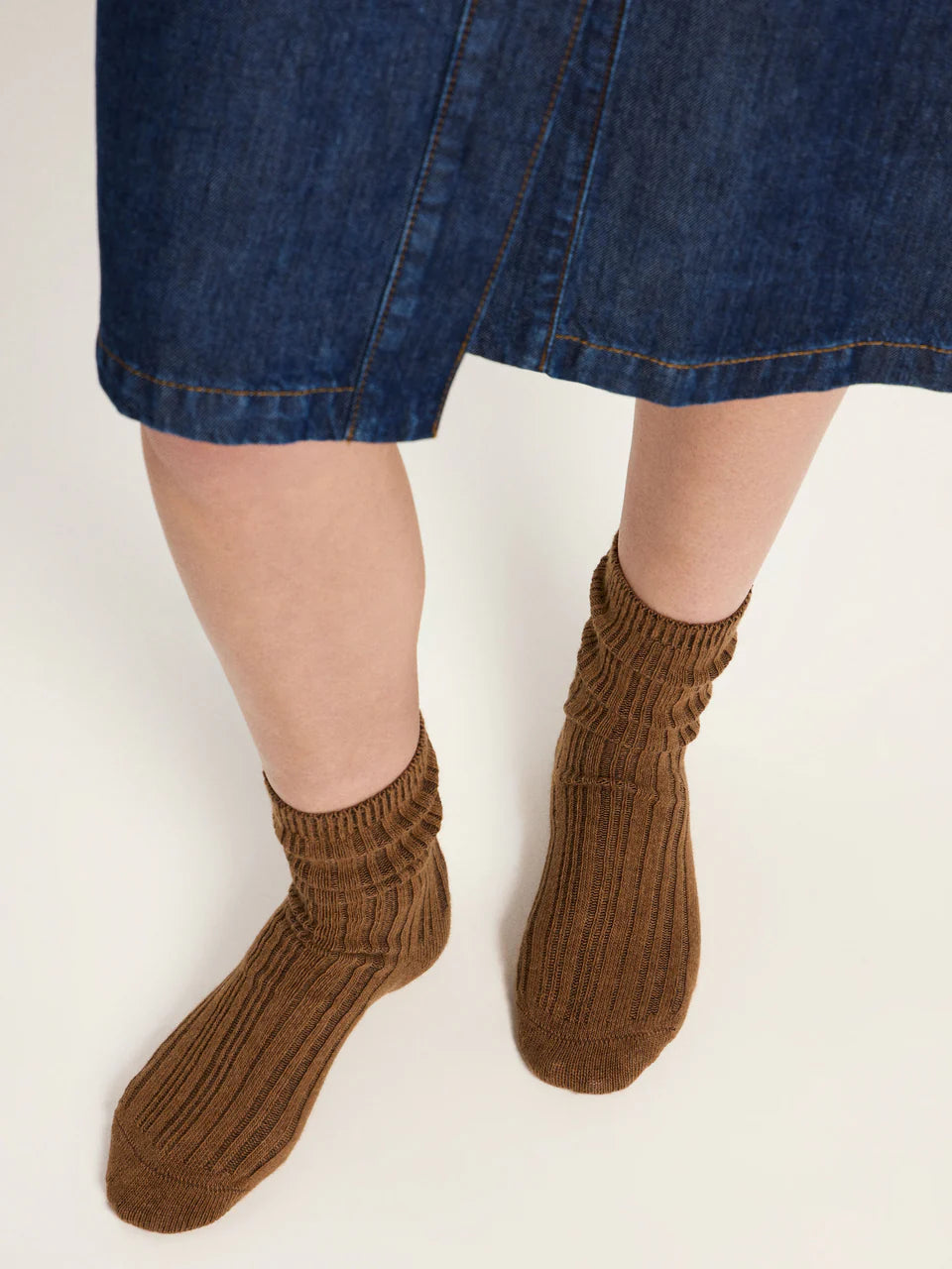 RIPPENSTRICKSOCKEN (GOTS) | BROWN