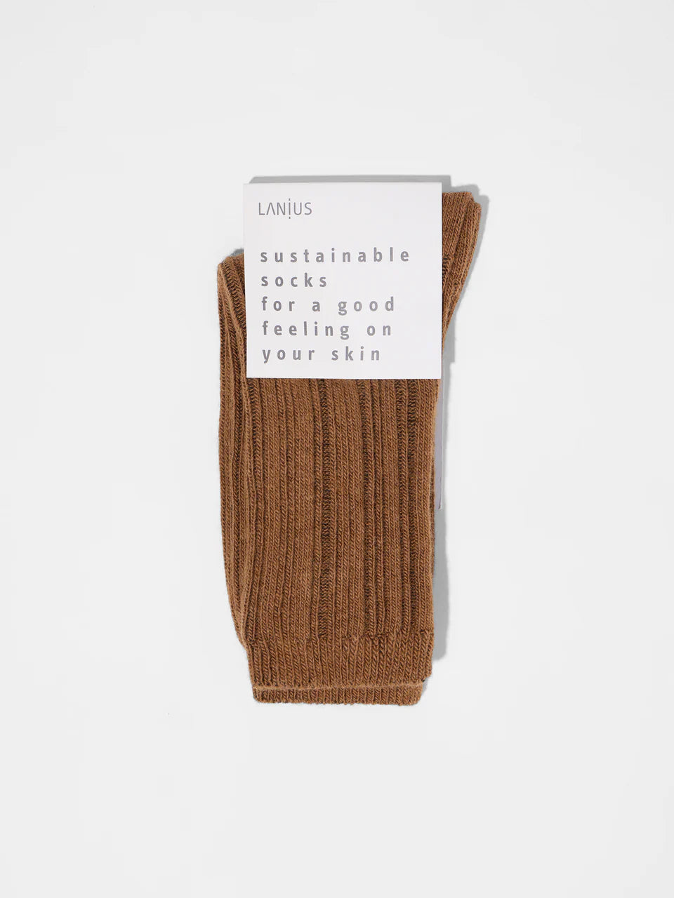 RIPPENSTRICKSOCKEN (GOTS) | BROWN