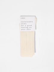 RIPPENSTRICKSOCKEN (GOTS) | OFF WHITE
