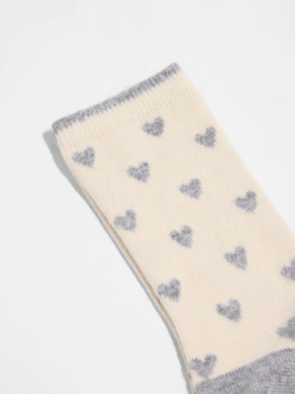 SOCKEN MIT HERZEN (GOTS) | OFF WHITE
