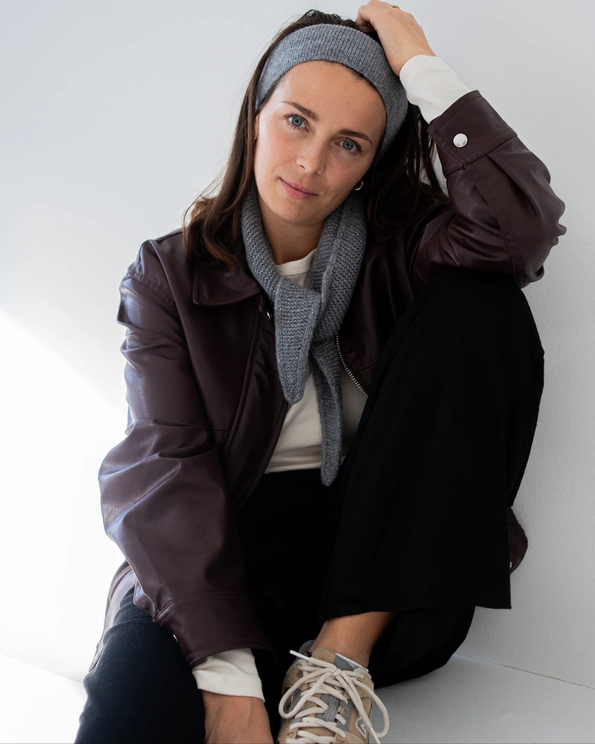 MERINO MINI SCARF | CLOUD GREY