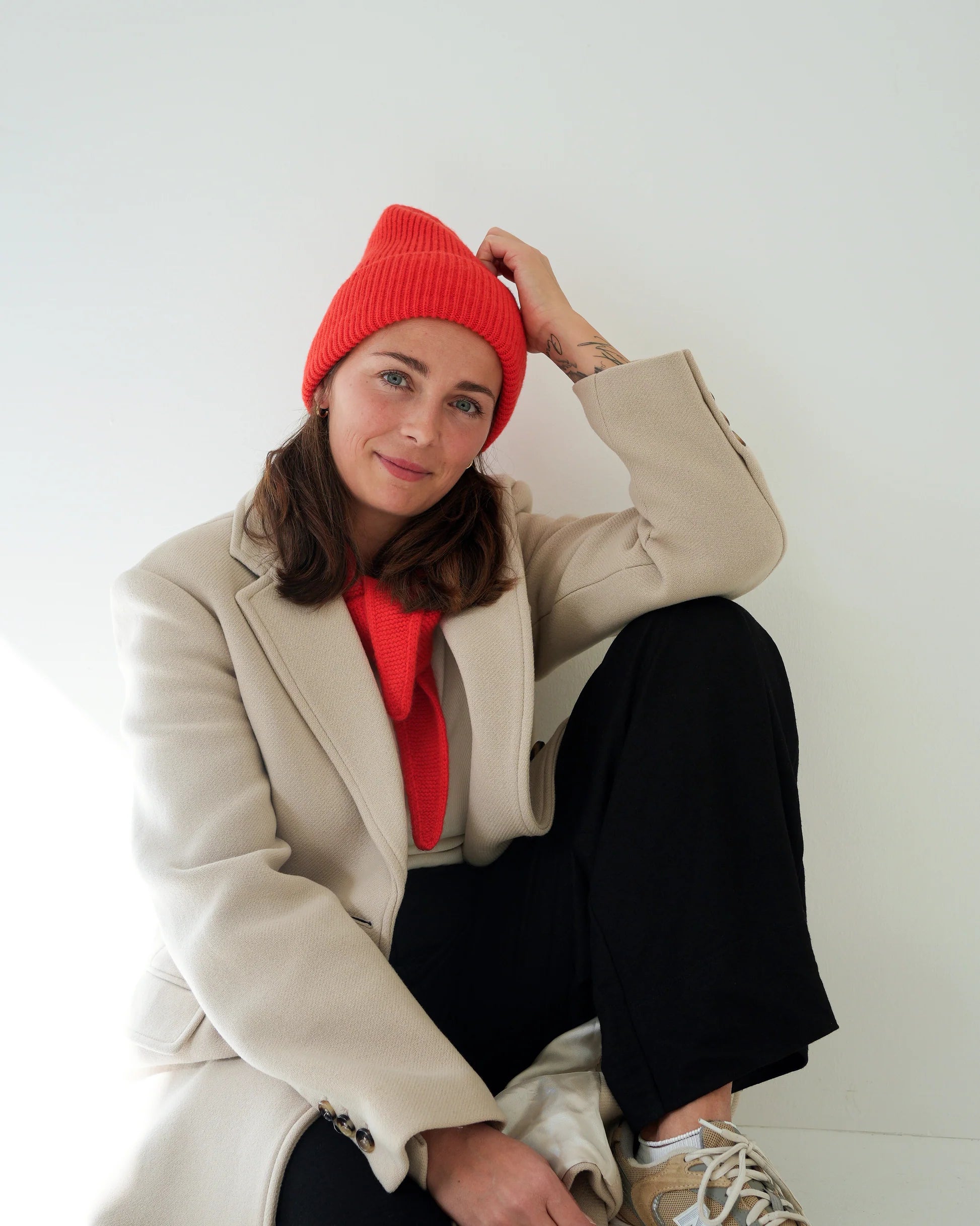 MERINO MINI SCARF | GOLDEN ORANGE