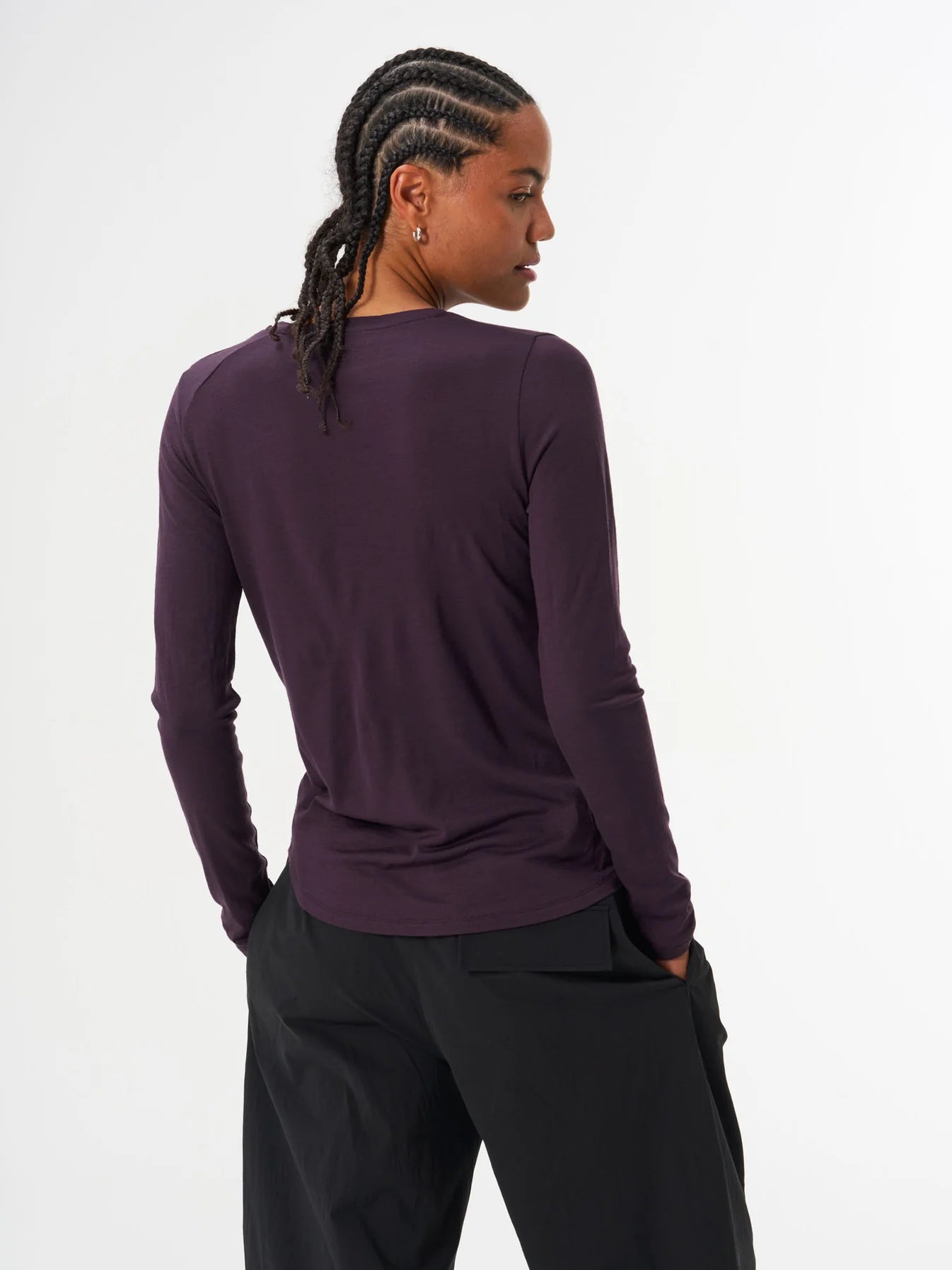 LONGSLEEVE MERINO | SHEEP PLUM