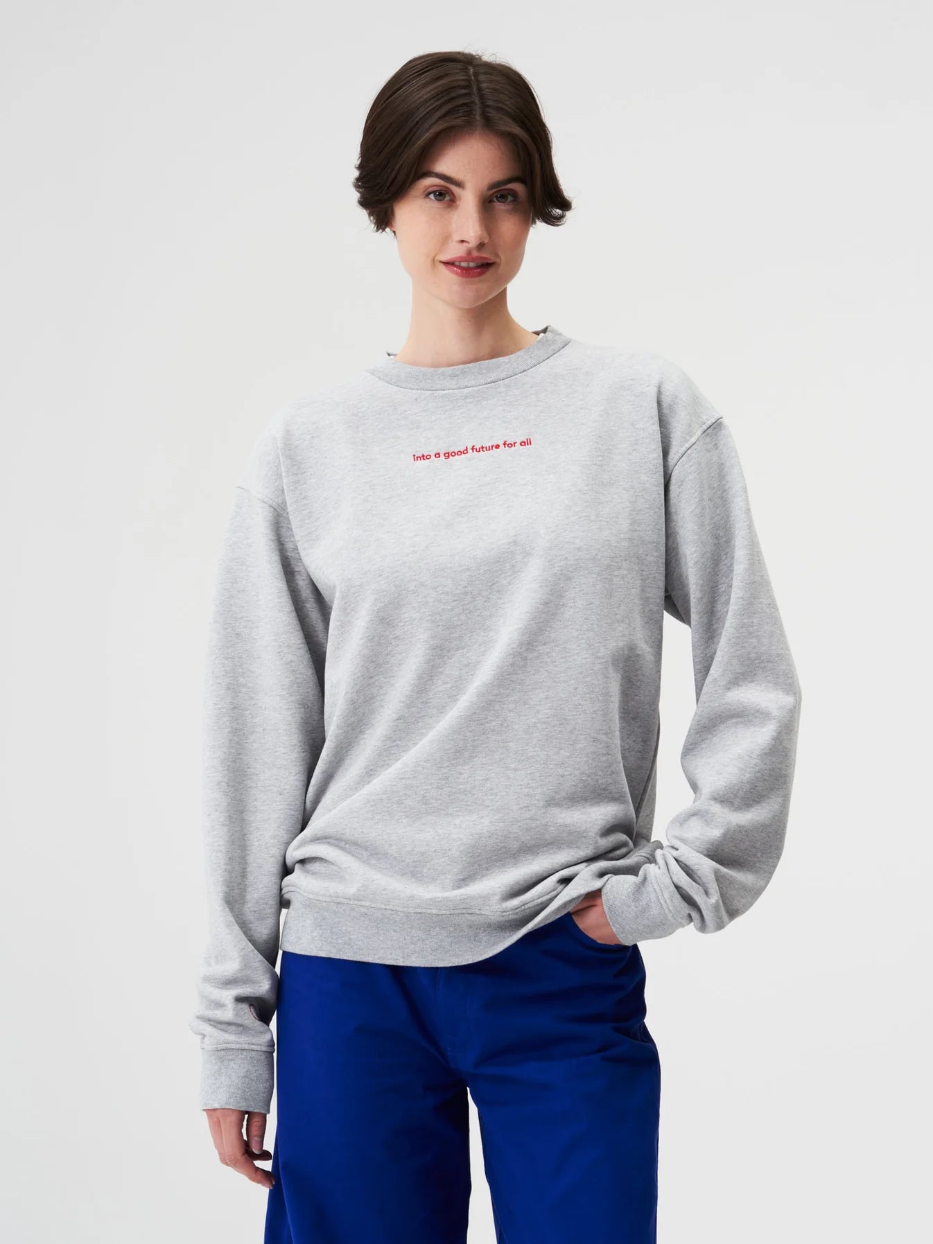 SWEATSHIRT COTTON | FUTURE GREY MELANGE (UNISEX)