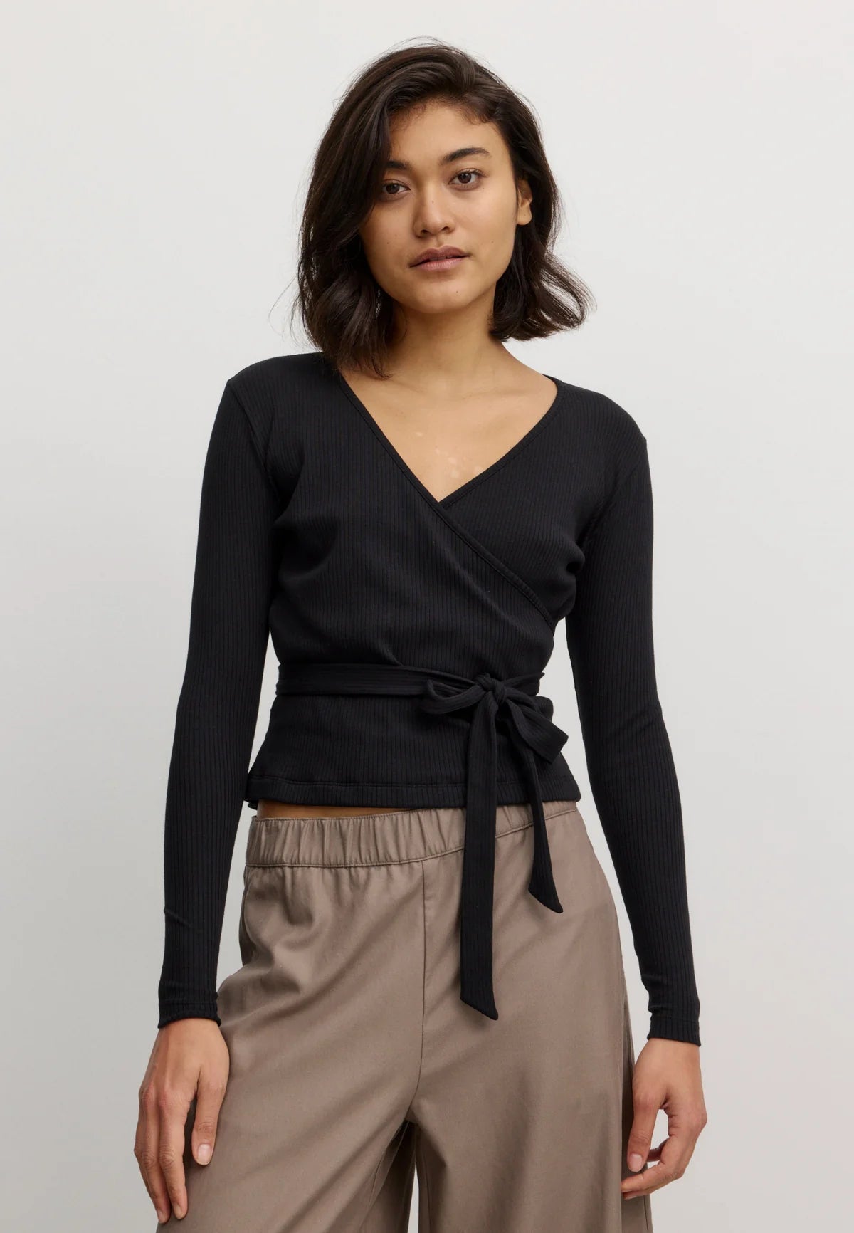 RIB LONGSLEEVE ARONIA | BLACK