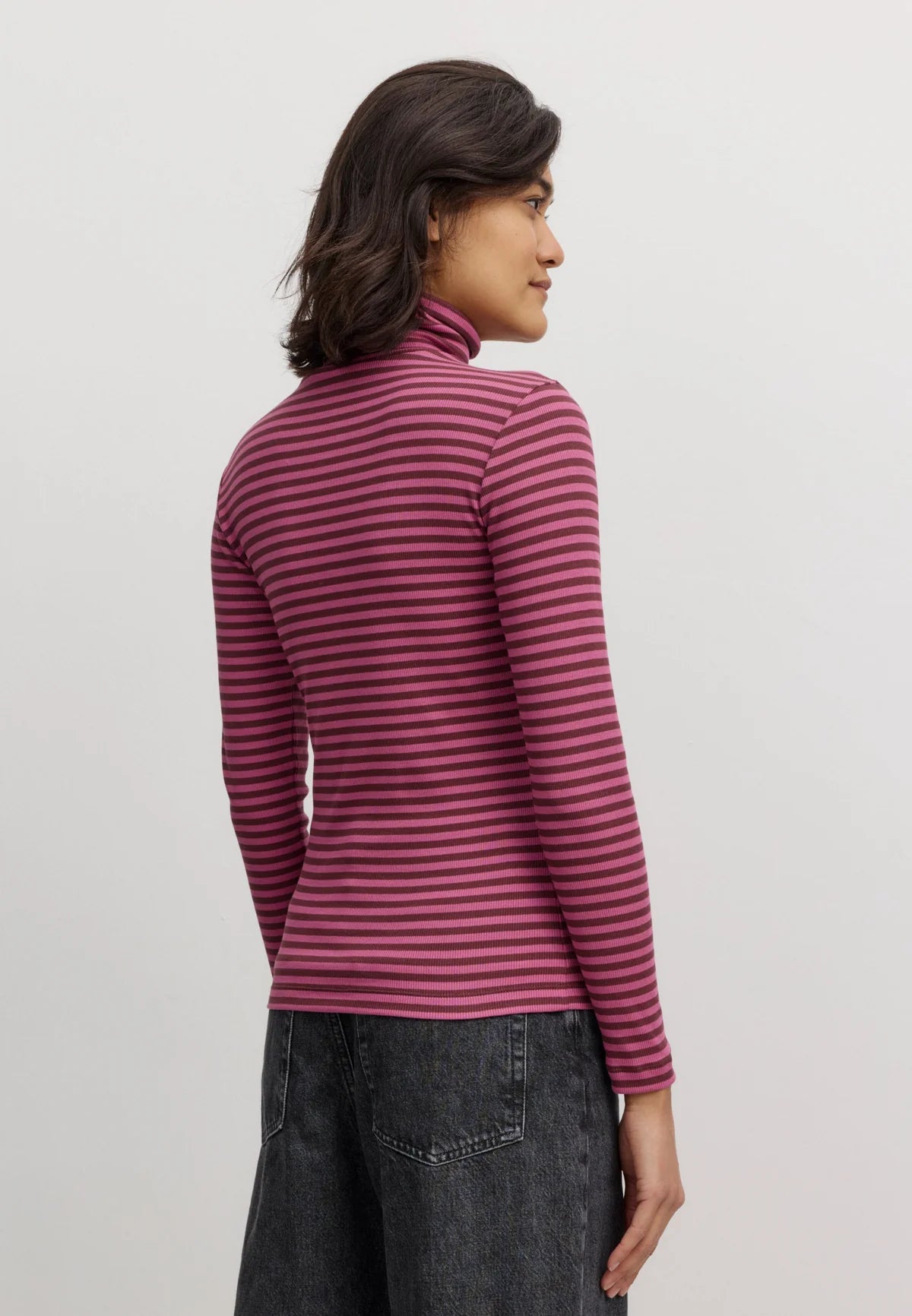 LONGSLEEVE LIATRIS STRIPES | DARK PLUM