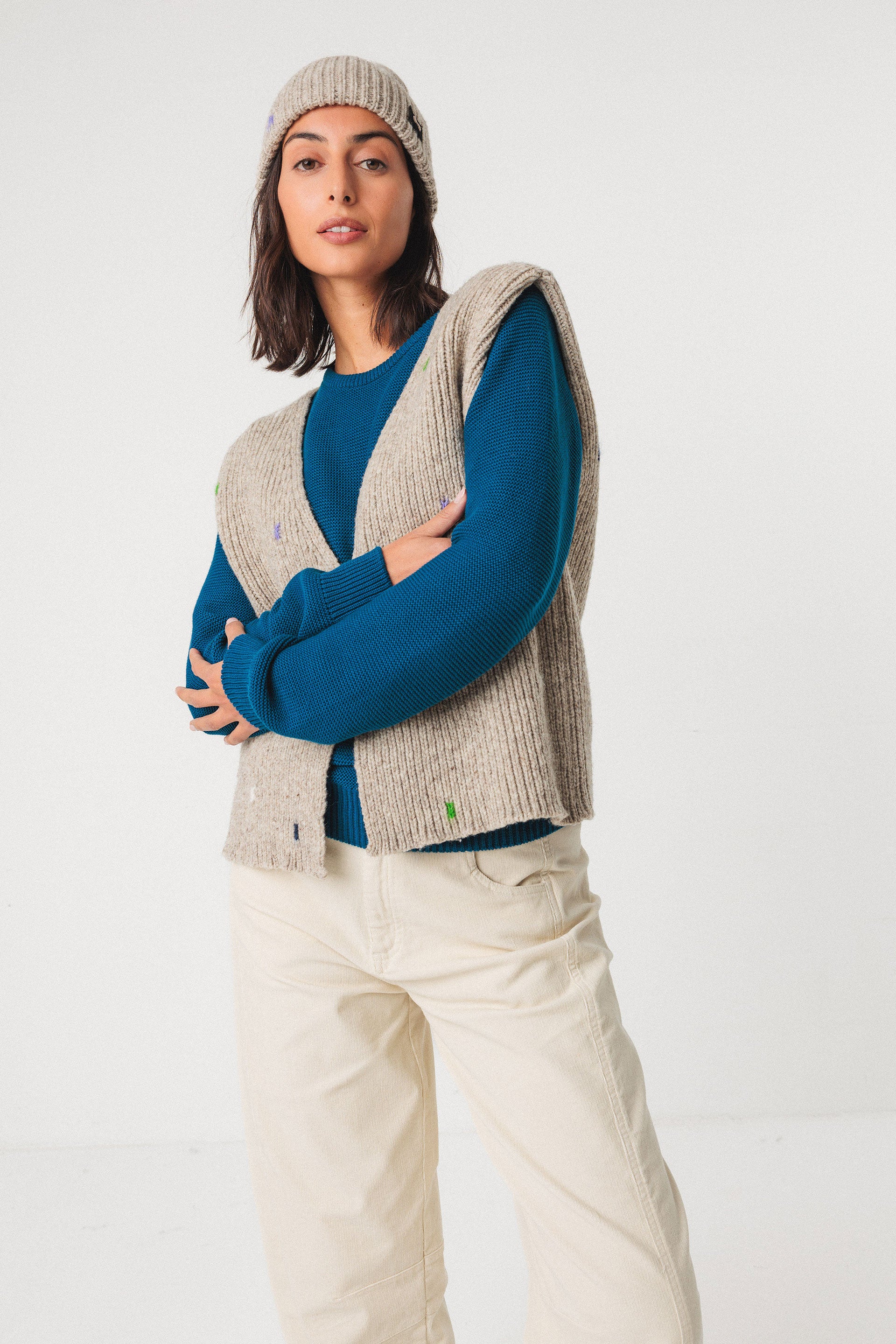 GOIATZ SWEATER | CREAM
