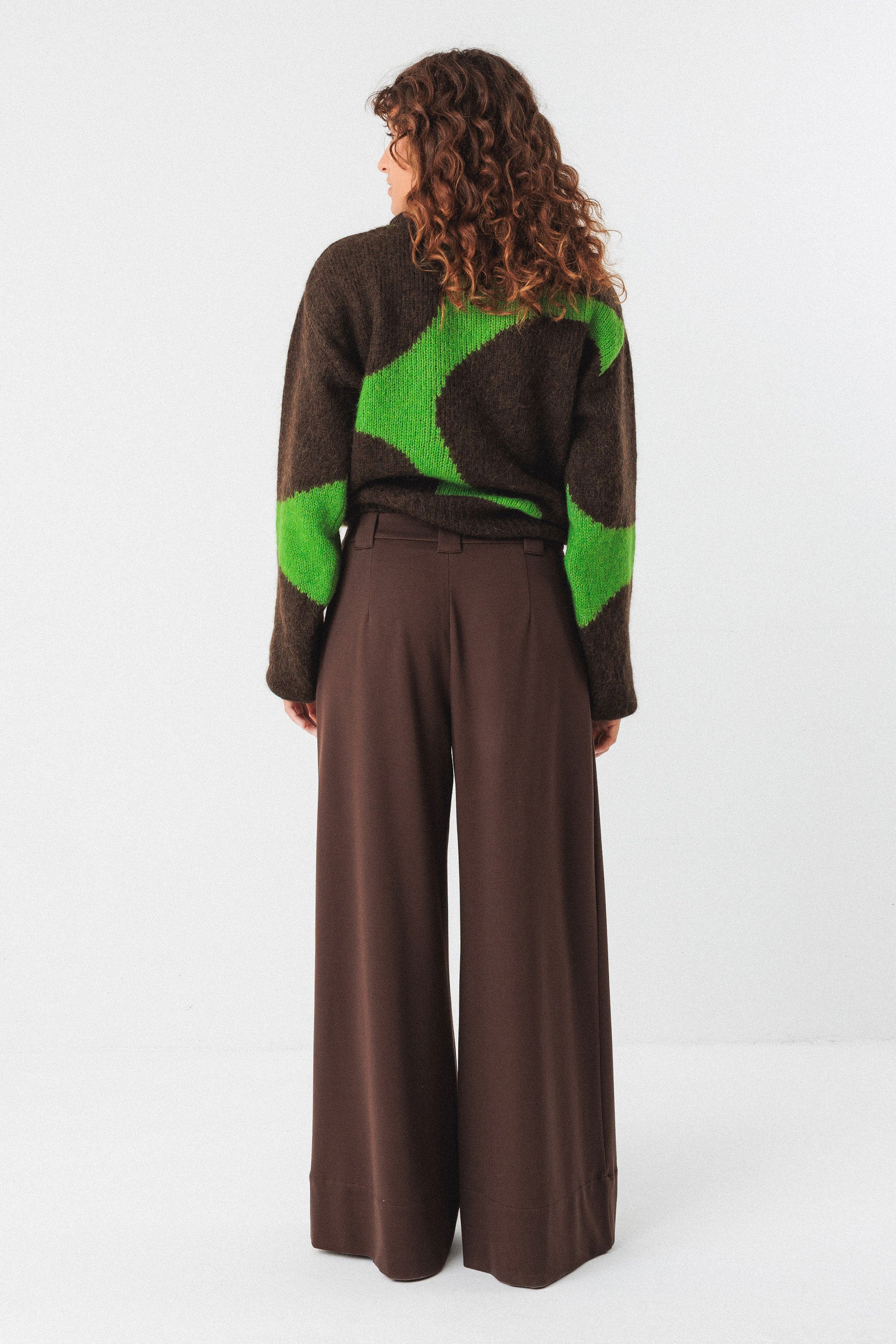 NIA TROUSER | DARK BROWN