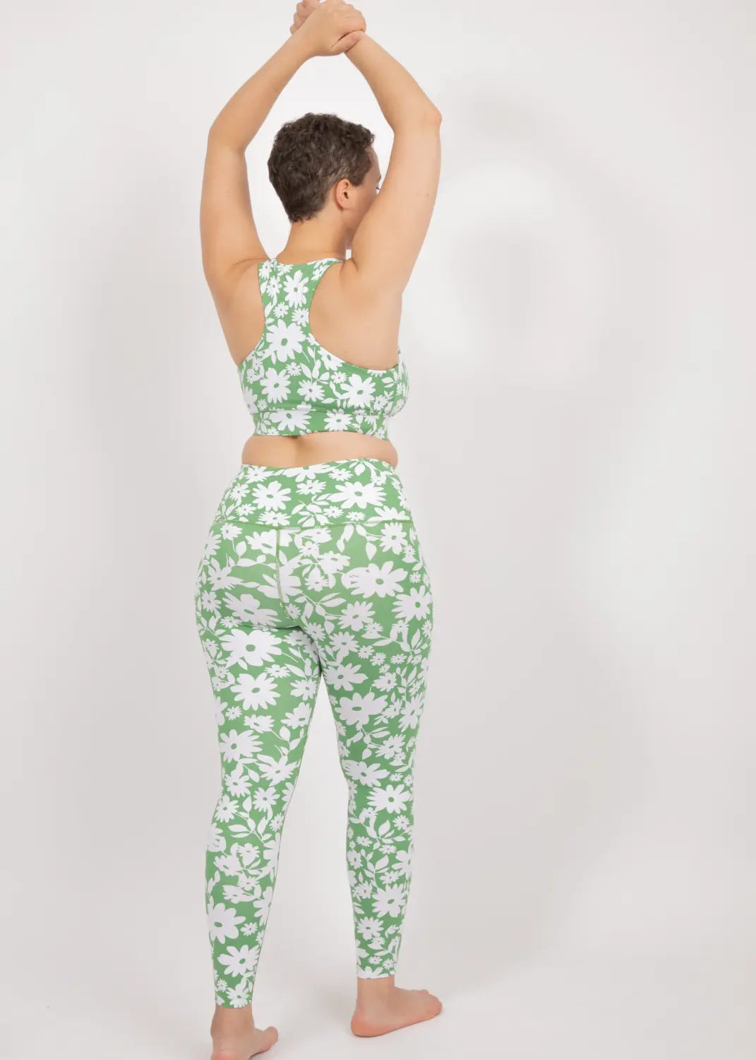 UBUD SPORT-BH | GREEN MOONFLOWER PRINT
