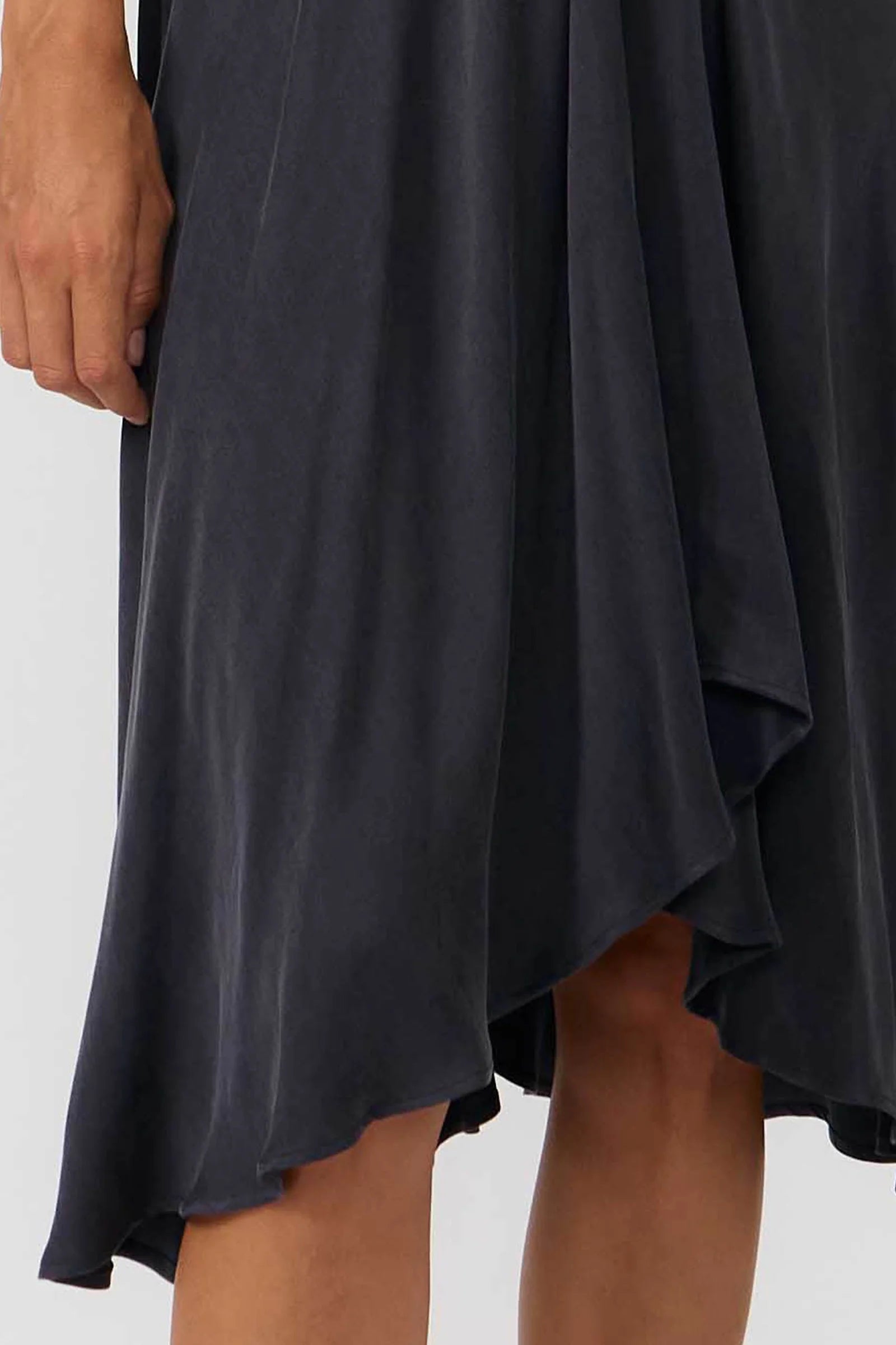MP DRESS SHORT CUPRO | DARK GREY